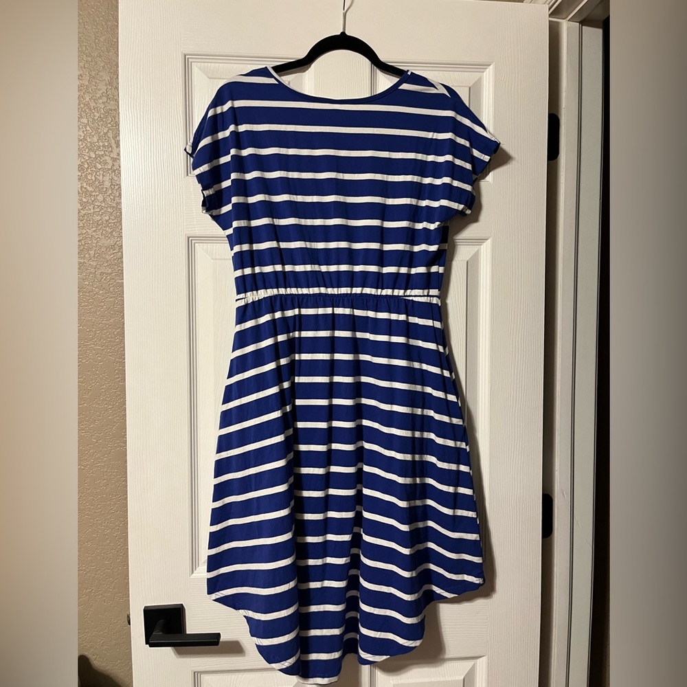 Women s Large blue and white striped dress from Amazon